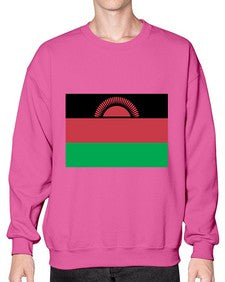 Malawi 1217# - world flags- Sweatshirt - Crew