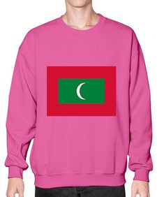 Maldives 1219# - world flags- Sweatshirt - Crew
