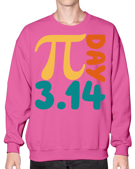 Metal Poster Pi Day Math 30# - pi- Sweatshirt - Crew