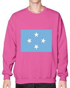 Micronesia 1293# - world flags- Sweatshirt - Crew