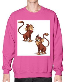 Monkey 175# - cartoon general- Sweatshirt - Crew