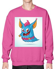 Monster 179# - cartoon animals- Sweatshirt - Crew