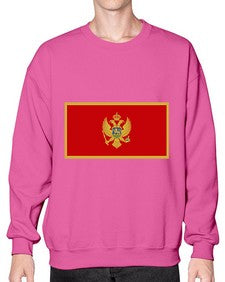 Montenegro 1344# - world flags- Sweatshirt - Crew