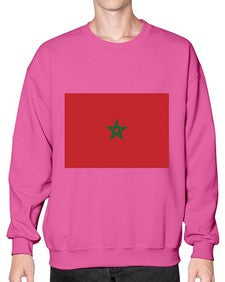 Morocco 1351# - world flags- Sweatshirt - Crew