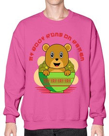 My Body Runs on Ramen 1414# - Ramen- Sweatshirt - Crew