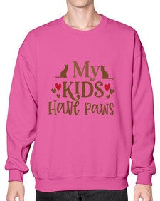 My Kids Have Paws Style 22# - cats- Sweatshirt - Crew
