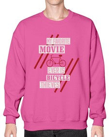 My favorite movie ever is Bicycle Thieves 1# - bicycle- Sweatshirt - Crew