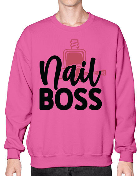 Nail Boss 1122# - nail tech- Sweatshirt - Crew