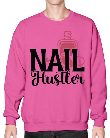 Nail Hustler 1124# - nail tech- Sweatshirt - Crew