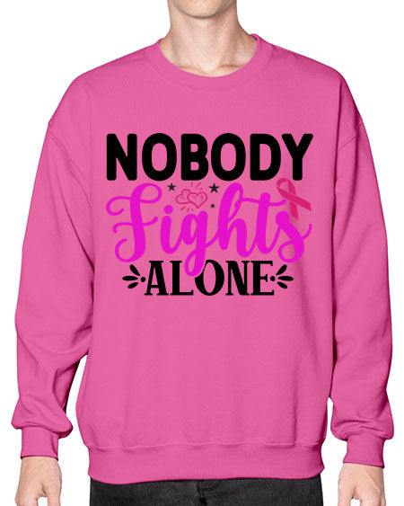 Nobody Fights Alone 12# - breast cancer- Sweatshirt - Crew
