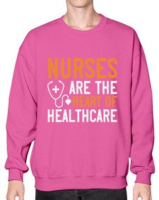Nurses are the heart of healthcare Style 1228# - nurse- Sweatshirt - Crew