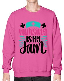 Nursing Is My Jam Style Style 1273# - nurse- Sweatshirt - Crew