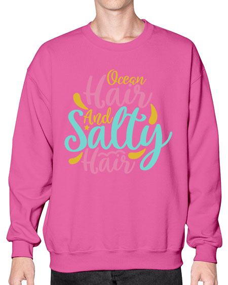 OCEAN HAIR SALTY HAIR Style 60# - summer- Sweatshirt - Crew
