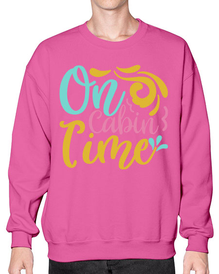 ON CABIN TIME Style 59# - summer- Sweatshirt - Crew