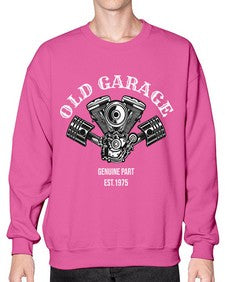 Old garage 53# - motorcycle- Sweatshirt - Crew