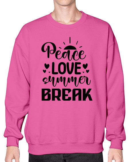 Peace love summer break 01# - summer- Sweatshirt - Crew
