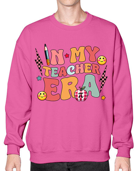 Personalized Teacher Era Sublimation 17# - pi- Sweatshirt - Crew