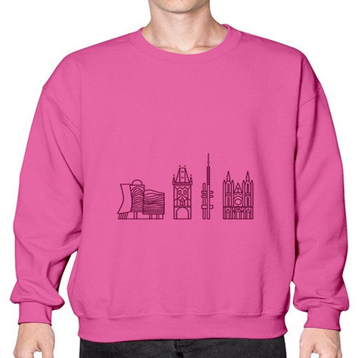 Prague 1687# - cities- Sweatshirt - Crew
