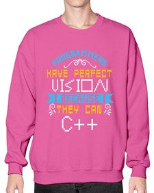 Programmers have perfect vision 18# - computer- Sweatshirt - Crew