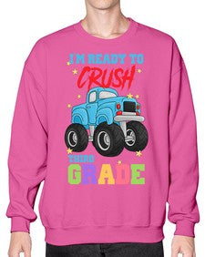 Ready to Crush third Grade 722# - third grade- Sweatshirt - Crew