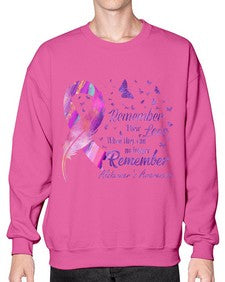 Remember heir Love Alzheimer Awareness 213# - alzheimers- Sweatshirt - Crew