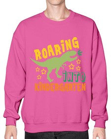 Roaring Into Kindergarten 754# - kindergarten- Sweatshirt - Crew