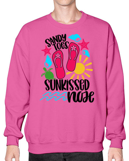 Sandy Toes Sunkissed Nose Style 27# - summer- Sweatshirt - Crew