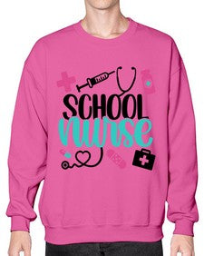 School Nurse Style Style 1378# - nurse- Sweatshirt - Crew