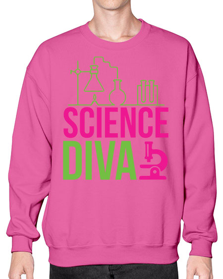 Science Diva 128# - general science- Sweatshirt - Crew
