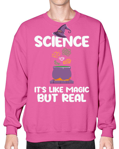 ScienceItsLikeMagicButScientistSkinite Scientist Skinite 48# - general science- Sweatshirt - Crew