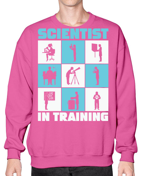 ScientistInTrainingScienceScientistSkinite Scientist Skinite 40# - general science- Sweatshirt - Crew