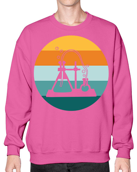 ScientistRetroSunsetScientistSkinite Scientist Skinite 39# - general science- Sweatshirt - Crew