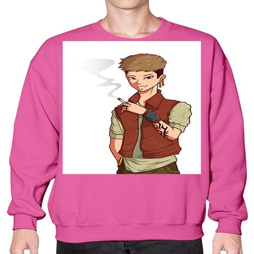 Smoker street boy 61# - anime- Sweatshirt - Crew