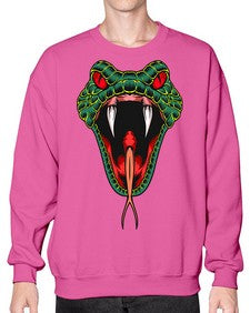 Snake 212# - cartoon animals- Sweatshirt - Crew