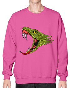 Snake 221# - cartoon animals- Sweatshirt - Crew