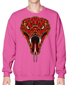 Snake 222# - cartoon animals- Sweatshirt - Crew