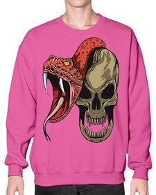 Snake 226# - cartoon animals- Sweatshirt - Crew