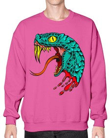 Snake 227# - cartoon animals- Sweatshirt - Crew