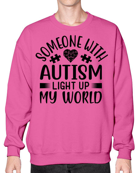 Some one with Style 50# - autism- Sweatshirt - Crew