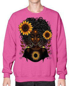 Sparkling Black Girl Design 13# - black girls or women- Sweatshirt - Crew