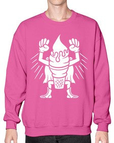 Super ice cream 246# - cartoon food- Sweatshirt - Crew