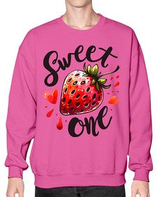 Sweet One Strawberry 1597# - strawberry- Sweatshirt - Crew