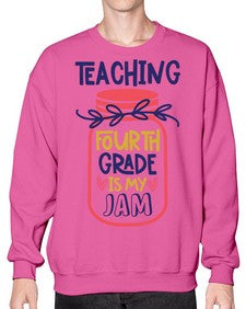 Teaching Fourth Grade 933# - fourth grade- Sweatshirt - Crew
