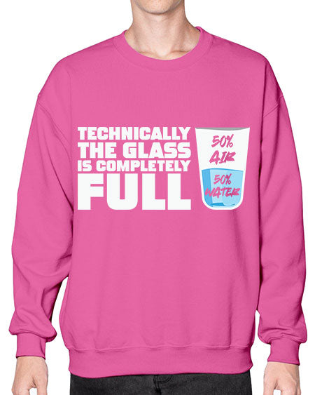 TechnicallytheGlassiscompletelyScientistSkinite Scientist Skinite 22# - general science- Sweatshirt - Crew