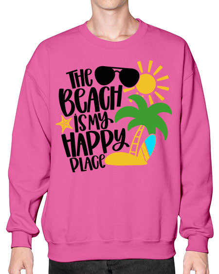 The Beach Is My Happy Place Style 12# - summer- Sweatshirt - Crew