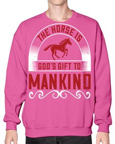The horse is Gods gift to mankind Style 20# - horse- Sweatshirt - Crew