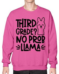 Third Grade No Prob 971# - third grade- Sweatshirt - Crew