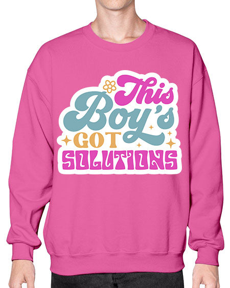 This boys got solutions 19# - general science- Sweatshirt - Crew