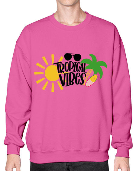 Tropical Vibes Style 9# - summer- Sweatshirt - Crew