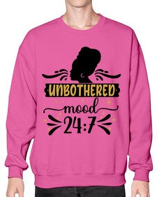 Unbothered mood Style 2# - black girls or women- Sweatshirt - Crew